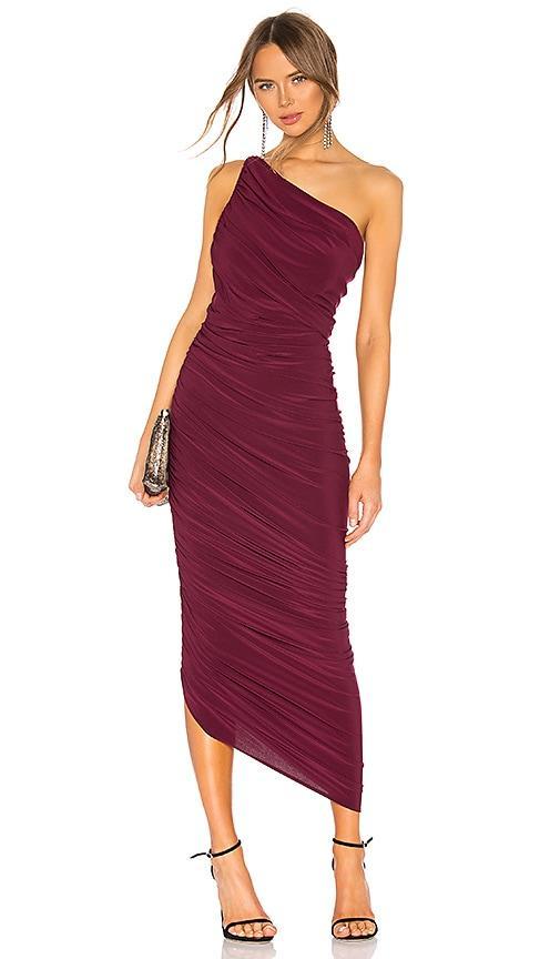 Womens Diana Ruched One-Shoulder Gown Product Image