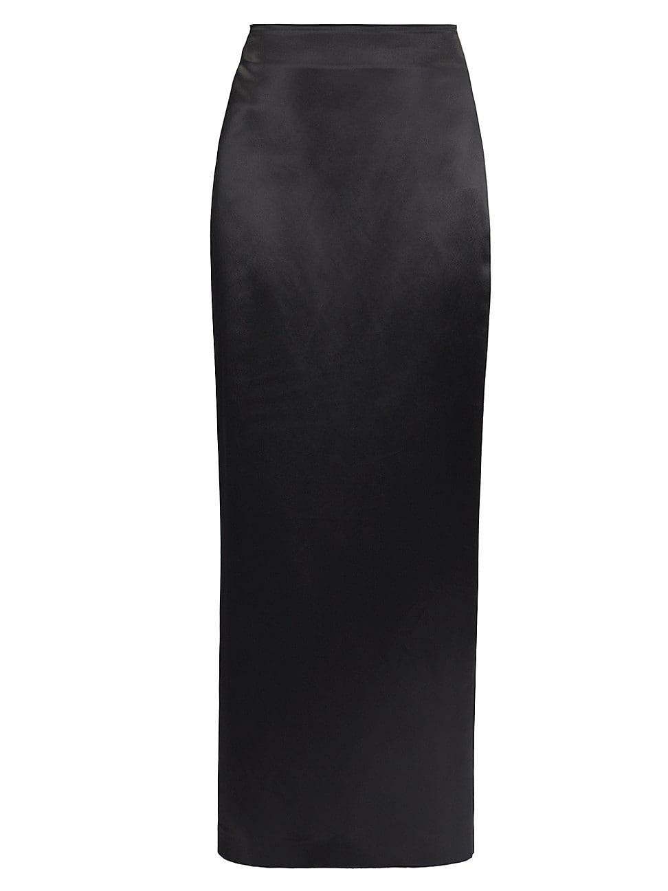 Womens Bartelle Satin Maxi Skirt Product Image