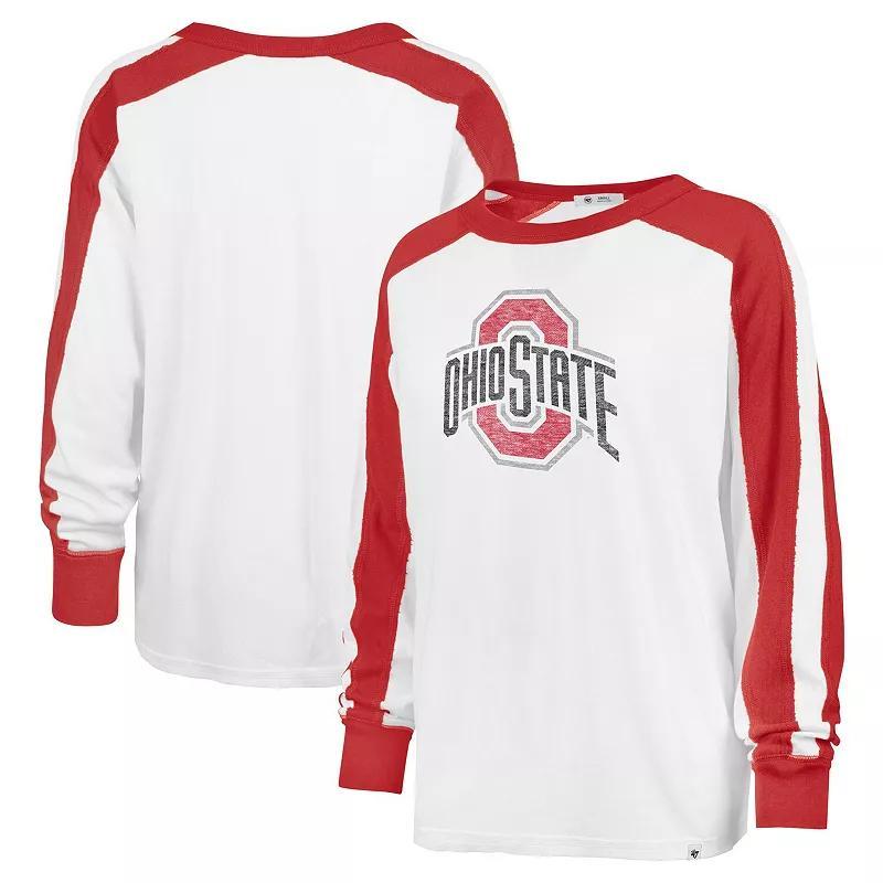 Womens 47 Ohio State Buckeyes Premier Caribou Raglan Long Sleeve T-Shirt Product Image