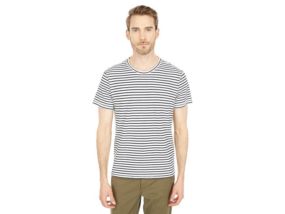 Joe's Jeans Striped Crew Neck Tee (Night Sky Stripe) Men's Clothing Product Image