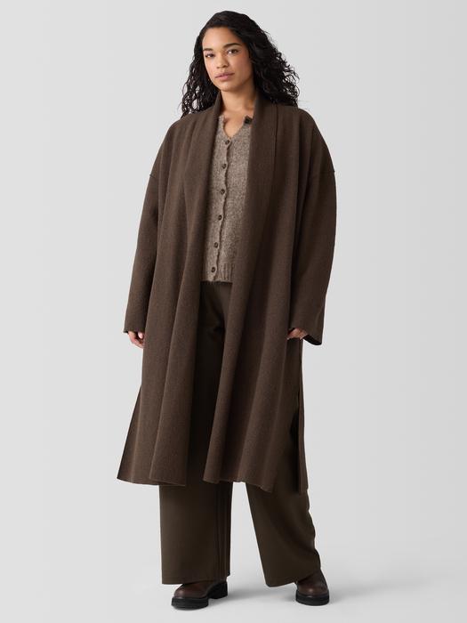 Lightweight Boiled Wool Icon Coat in Regenerative Wool Product Image