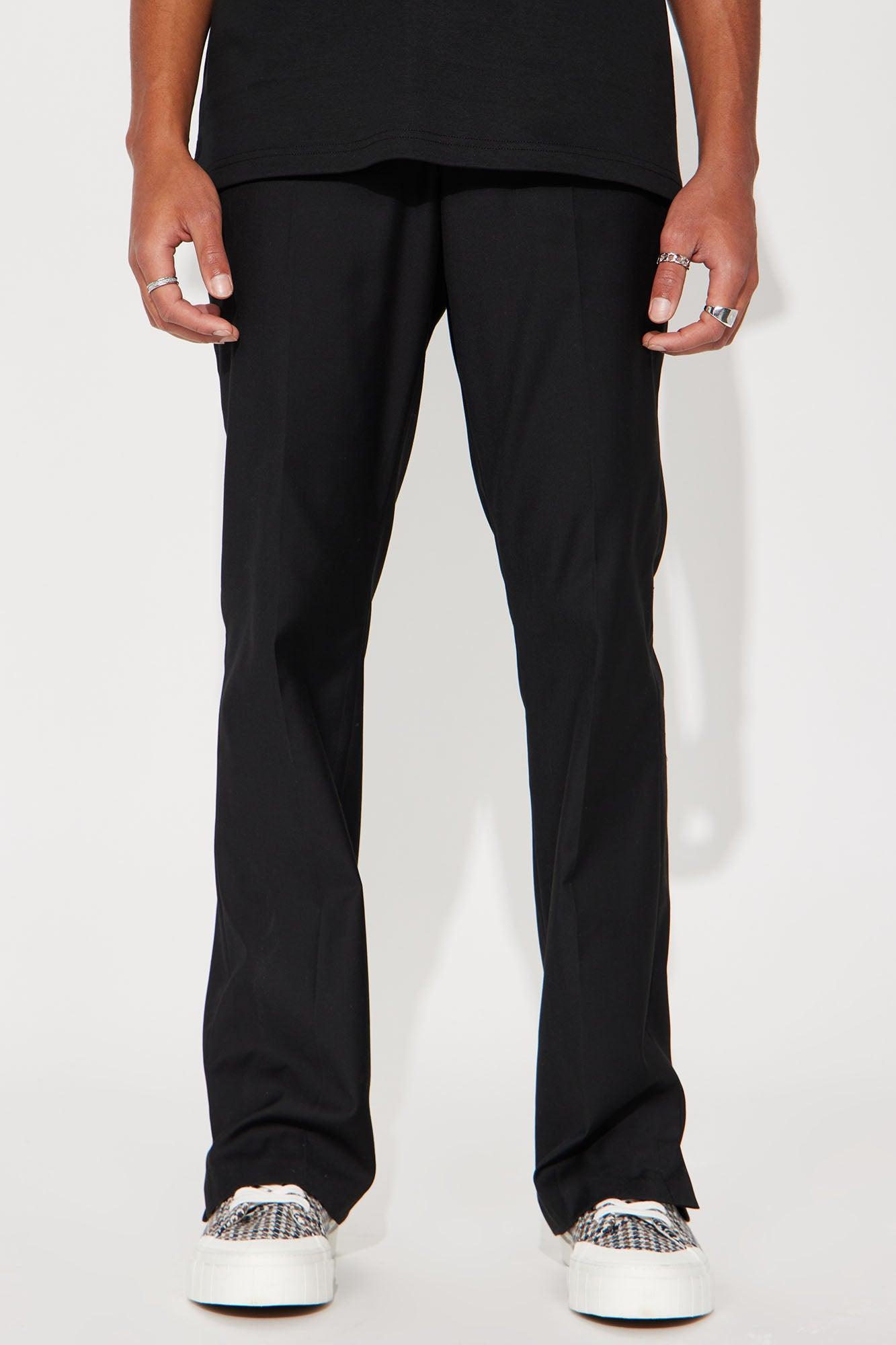 Probably Call Me Flare Slit Trousers - Black Product Image