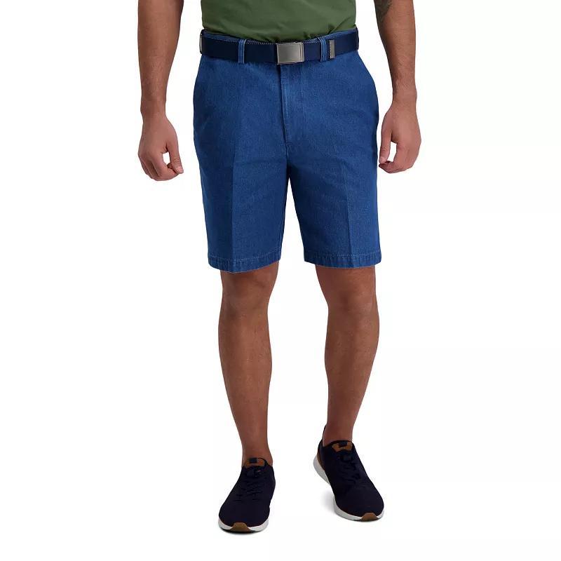 Mens Haggar Work to Weekend Straight-Fit Flat-Front Jean Shorts Product Image