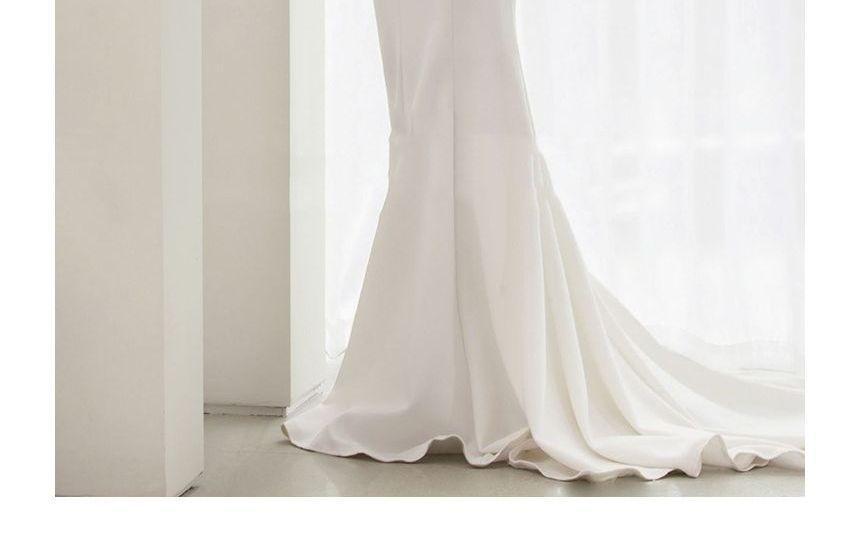 Strapless Plain Mermaid Wedding Gown Product Image