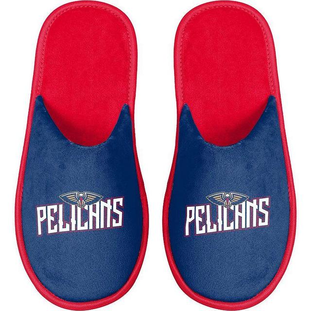 Mens FOCO New Orleans Pelicans Scuff Slide Slippers Blue Product Image