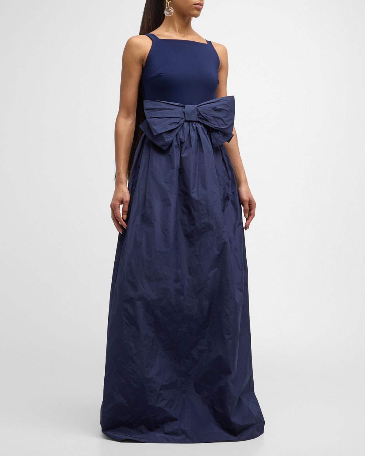 Womens Harlee Taffeta Bow Gown product image