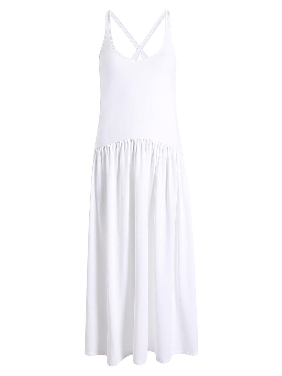 Womens Crisscross-Back Midi-Dress Product Image