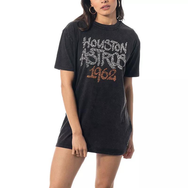 Womens The Wild Collective Black Houston Astros T-shirt Dress Product Image