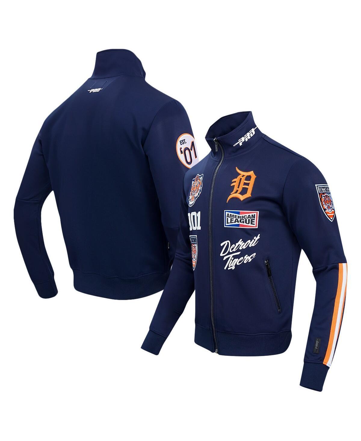 Pro Standard Mens Navy Detroit Tigers Fast Lane Full-Zip Track Jacket Product Image