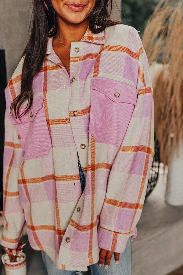 Coziest Place Plaid Jacket Product Image