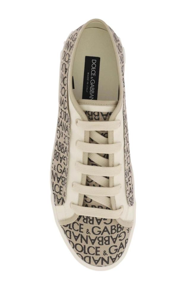 Portofino Vintage Printed Canvas Sneakers In Multicolor Product Image