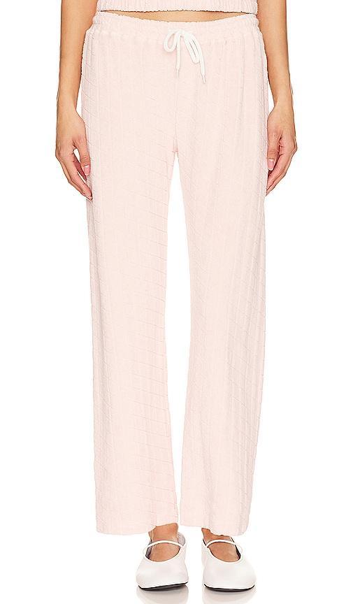 Diamond Terry Cloth Crop Pant Product Image