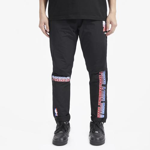 Pro Standard Mens 76ers OS Letters Woven Pants - Black/Black Product Image