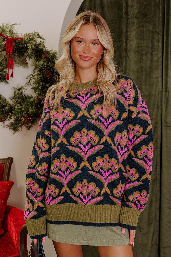 Happy Energy Knit Sweater in Navy product image