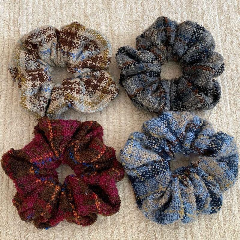 Plaid Knit Scrunchie product image