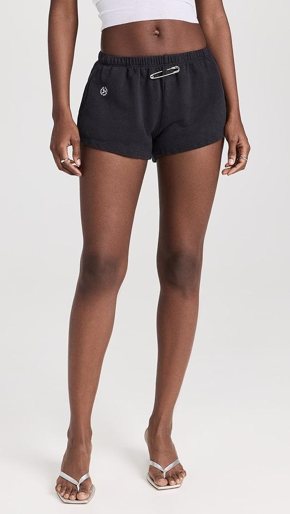 Sami Miro Vintage Mini Safety Pin Sweat Shorts | Shopbop Product Image