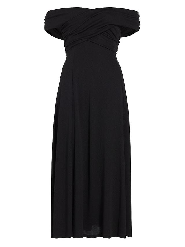 Womens Lucy Off-The-Shoulder Midi-Dress Product Image