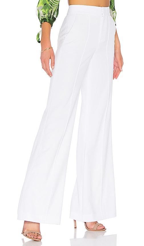 Alice + Olivia Dylan High Waist Wide Leg Faux Leather Pants Product Image