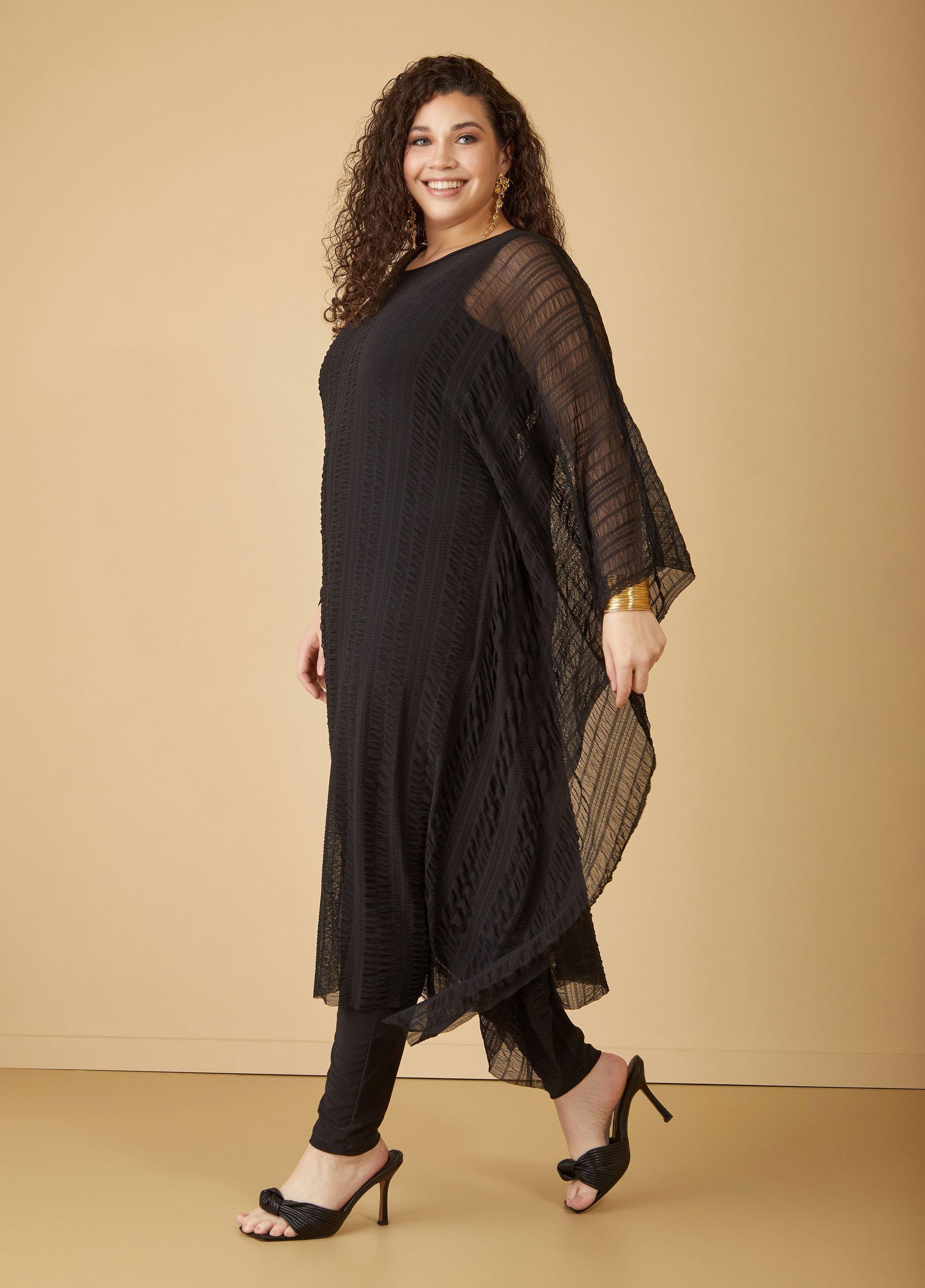 Textured Mesh Poncho Product Image