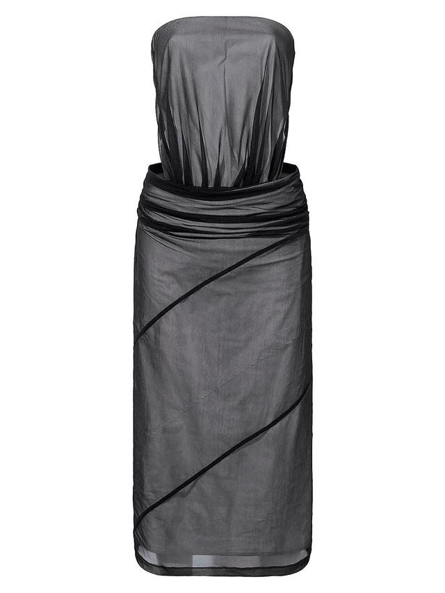 Womens Gwen Strapless Cut-Out Midi-Dress Product Image