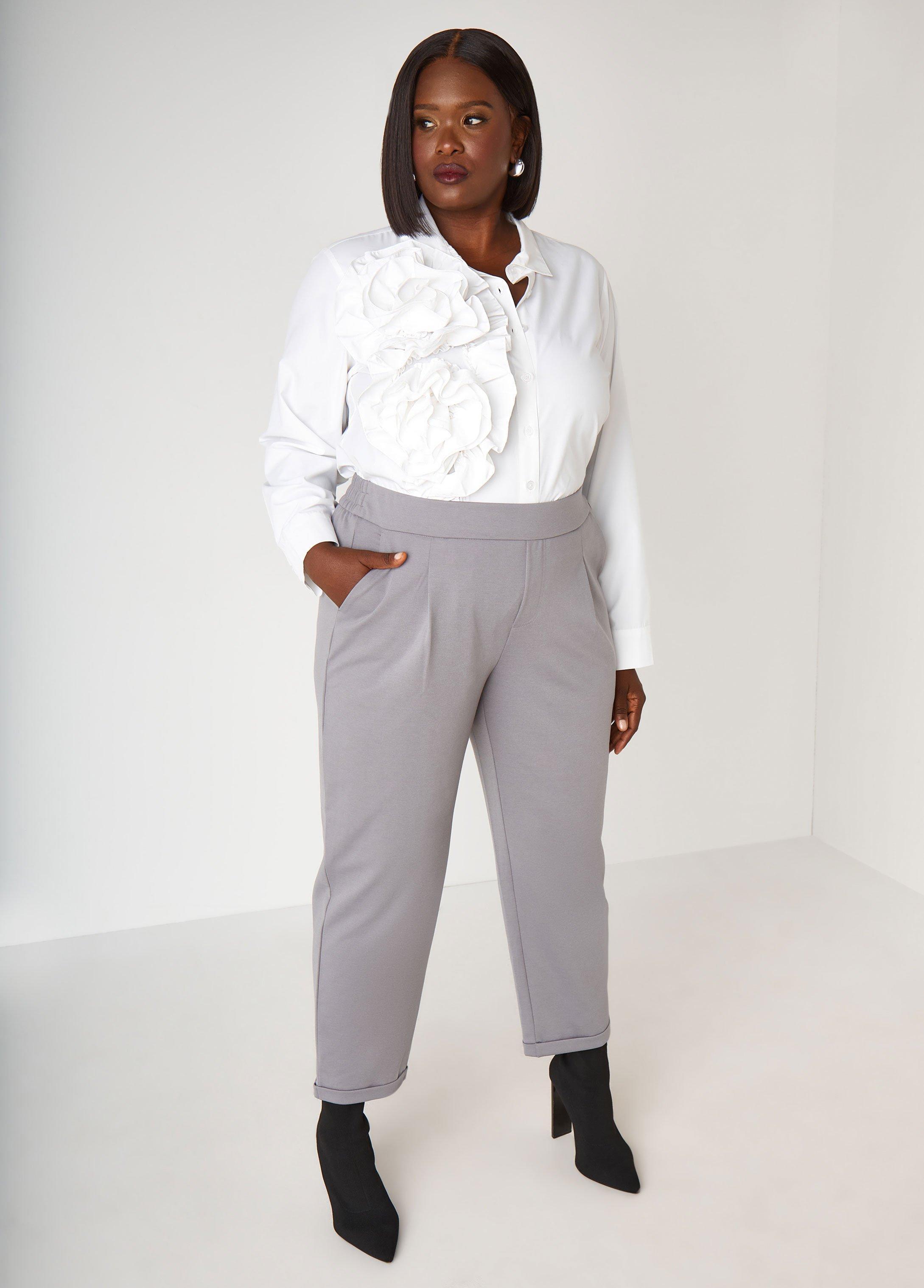 Ponte Tapered Ankle Pants Product Image