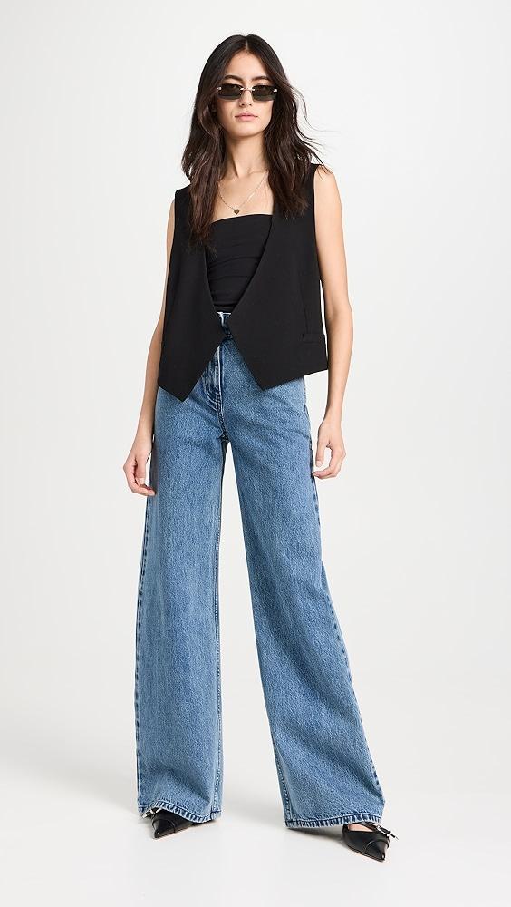 3.1 Phillip Lim Denim Wide Leg Belted Jeans | Shopbop Product Image