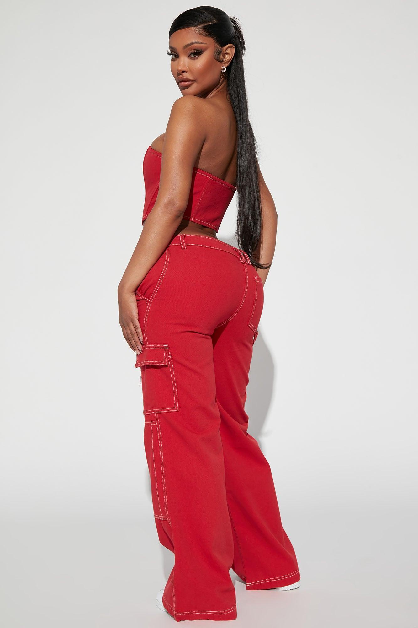 Jessie Pant Set - Red Product Image