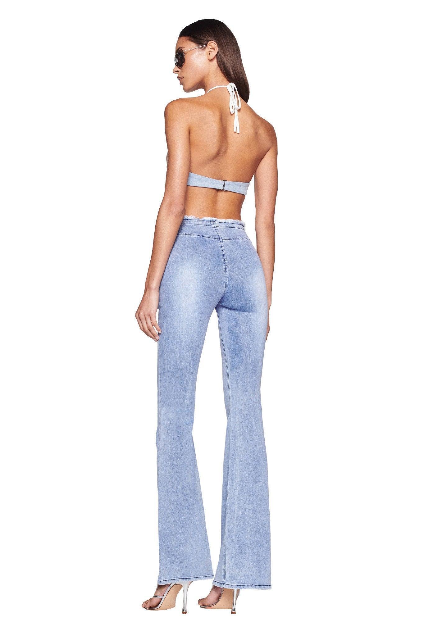 NEAVAH DENIM PANT - BLUE DENIM : LIGHT BLUE Product Image