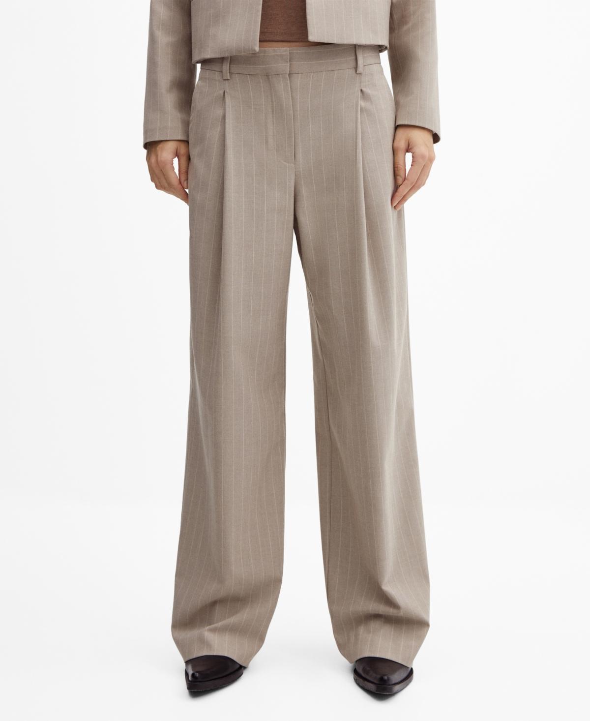 Mango Womens Pinstripe Suit Pants product image