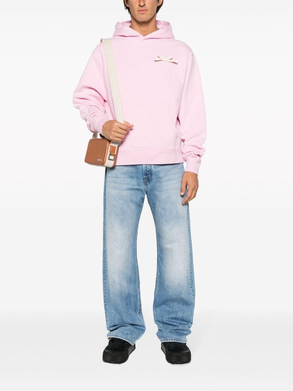 JACQUEMUS Pink Le Chouchou 'le Hoodie Noeud' Hoodie Product Image