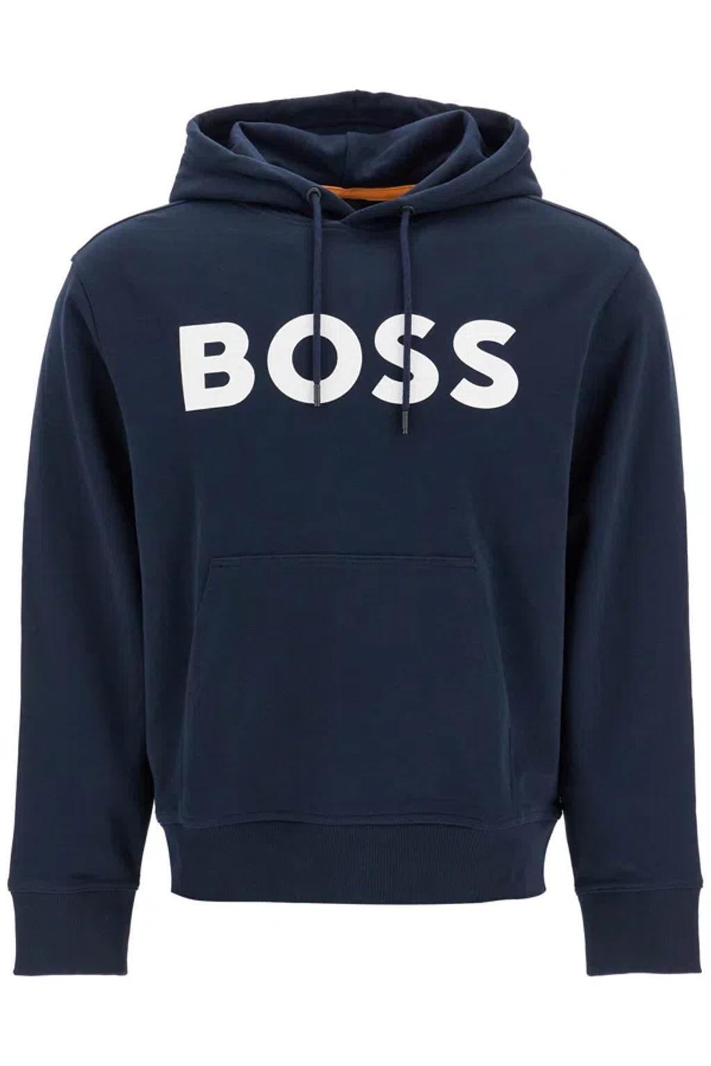 Hooded Sweatshirt With In Blue Product Image