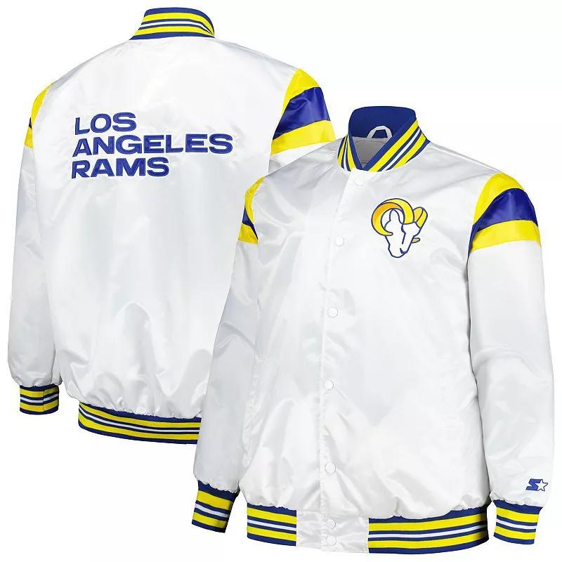 Mens Starter Los Angeles Rams Satin Full-Snap Varsity Jacket Product Image