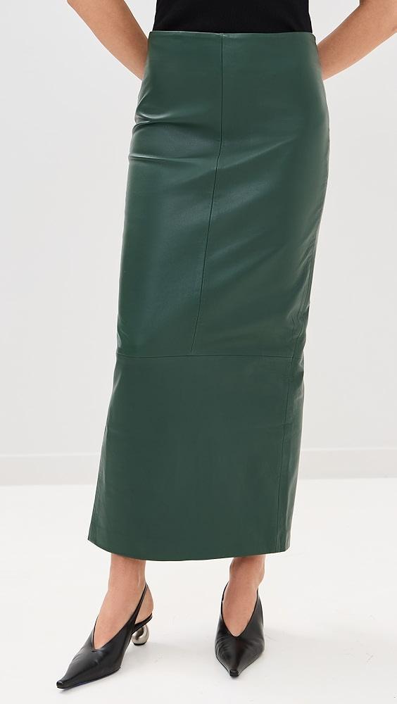 St. Agni Leather Column Skirt | Shopbop Product Image