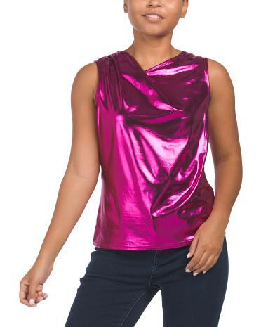 Sleeveless Metallic Blouse for Women product image