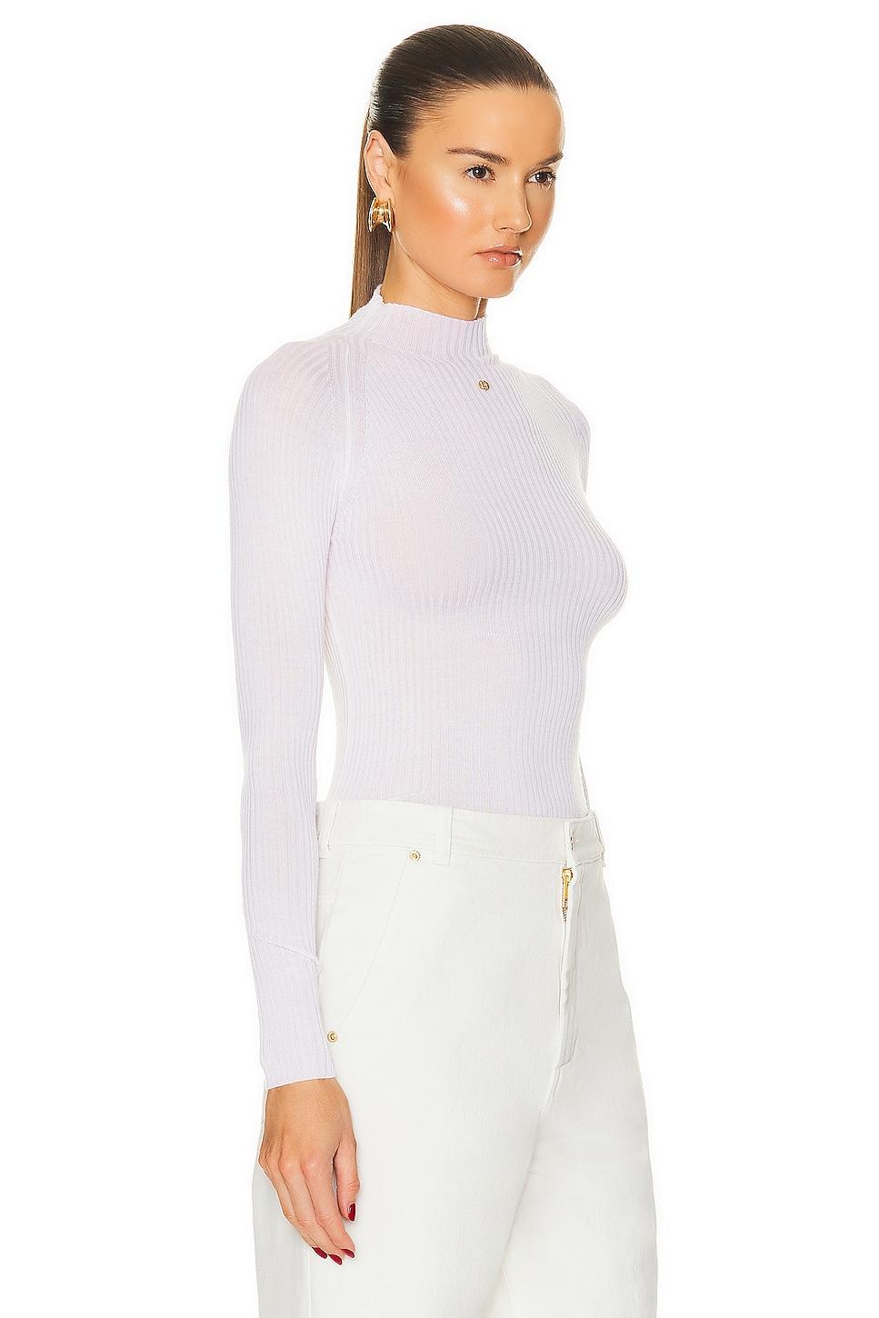 Bally Turtleneck Top in White Product Image