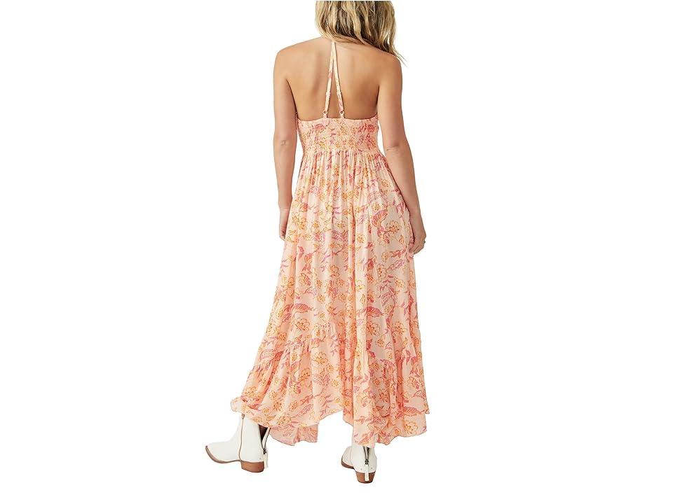 Free People Heat Wave Printed Maxi (Dusk Coral Combo) Women's Clothing Product Image