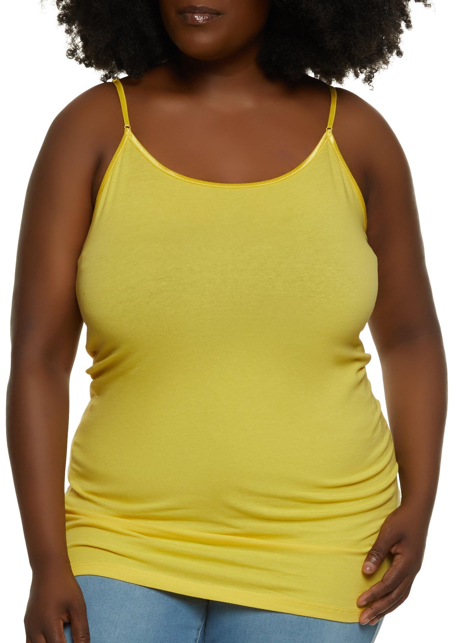 Womens Plus Size Solid Scoop Neck Cami Product Image