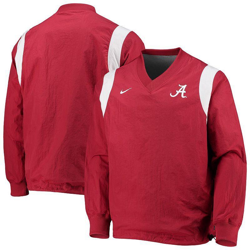 Mens Nike Crimson Alabama Crimson Tide Rev Pullover Windbreaker Jacket Product Image