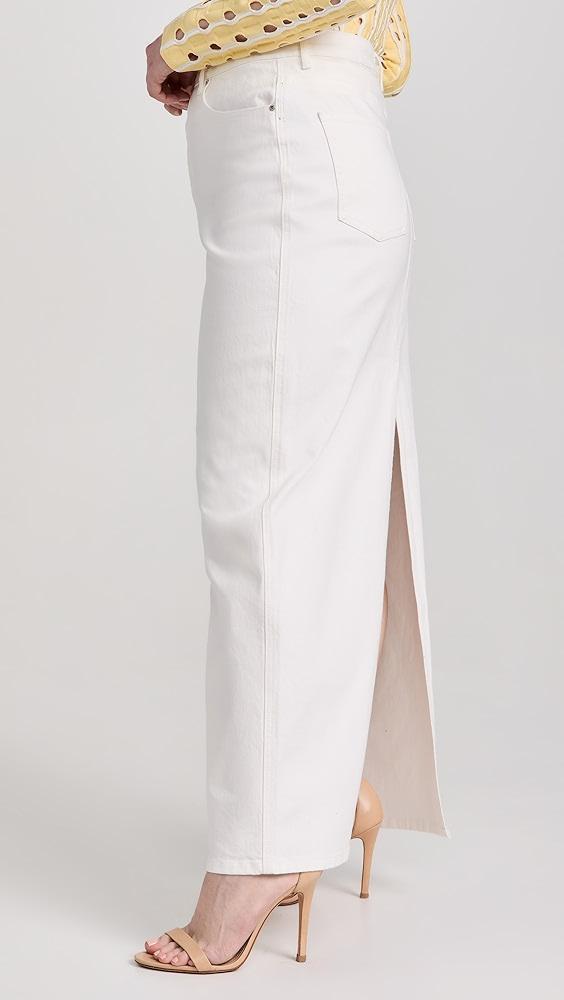 AFRM Amiri Maxi Pencil Skirt with Back Slit | Shopbop Product Image