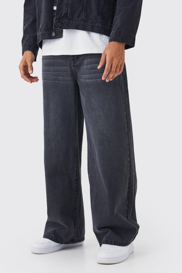 Super Baggy Rigid Jeans | boohooMAN USA Product Image