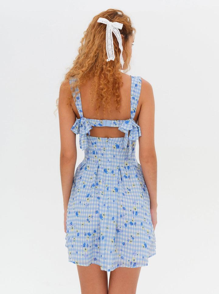 August Mini Dress — Blue Product Image