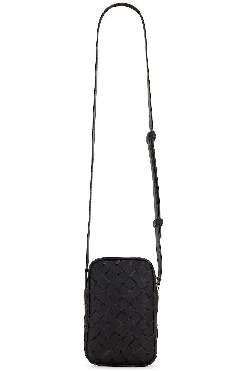 Bottega Veneta Structured Phone Pouch Black.. Product Image