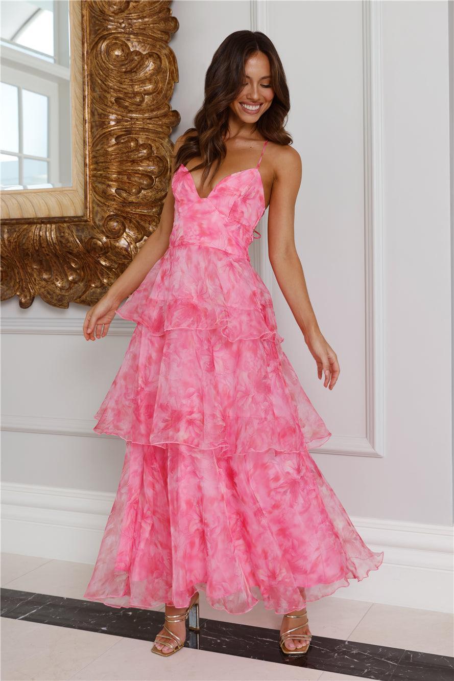 About Her Beauty Maxi Dress Pink Product Image