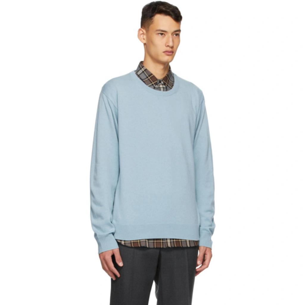 Blue Cashmere Sweater In Light Blue Product Image