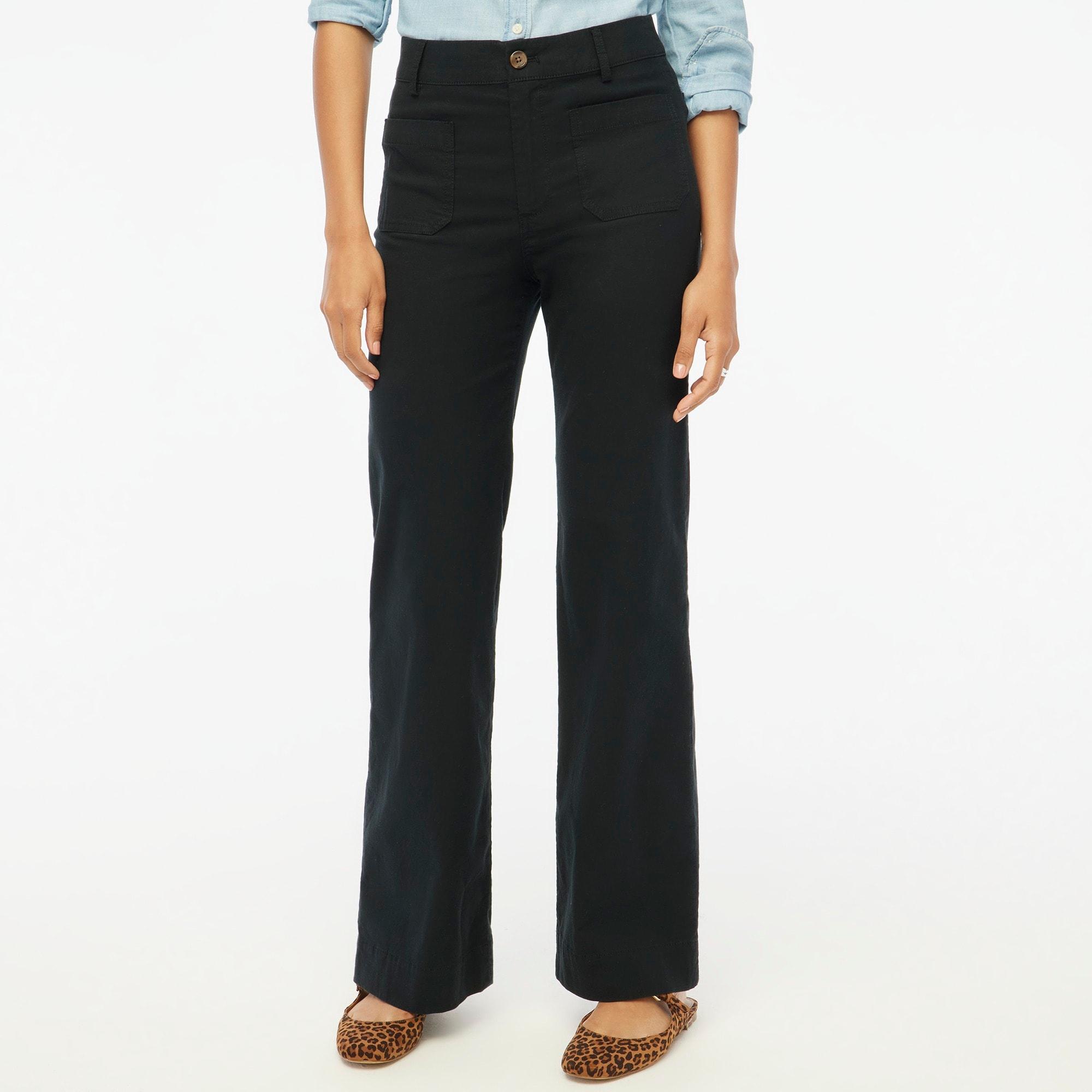 Lizzie high-rise patch-pocket wide-leg pant product image