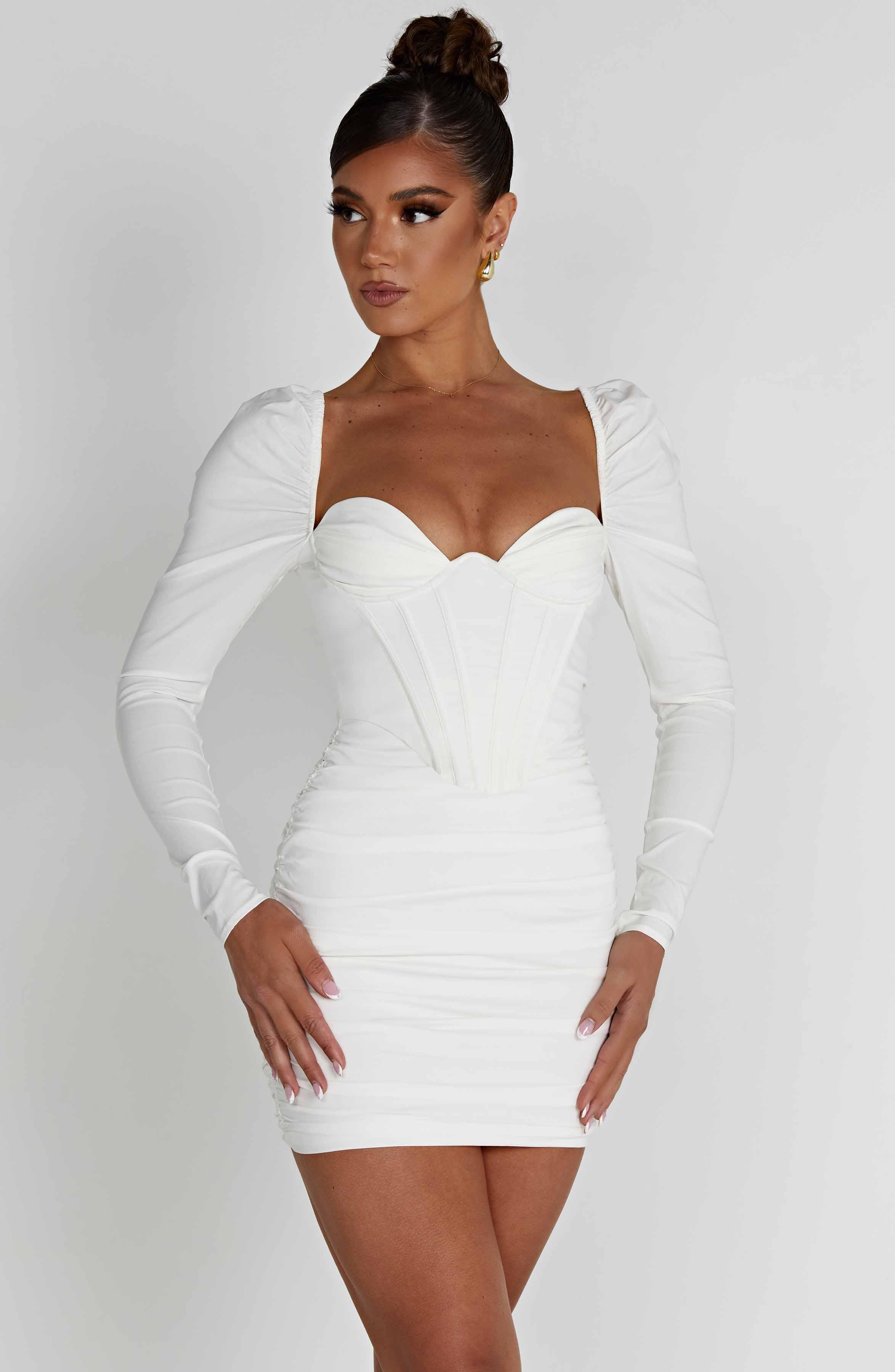 Louise Mini Dress - White Product Image