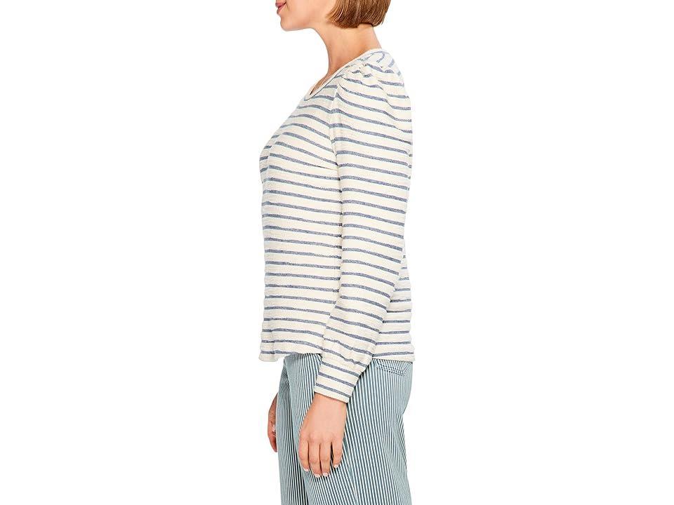 NIC+ZOE Striped Oceanus Top Multi) Women's T Shirt Product Image