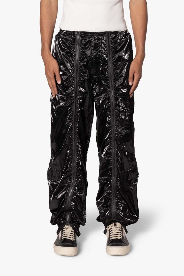 Ruffled Jogger Pants - Black Product Image