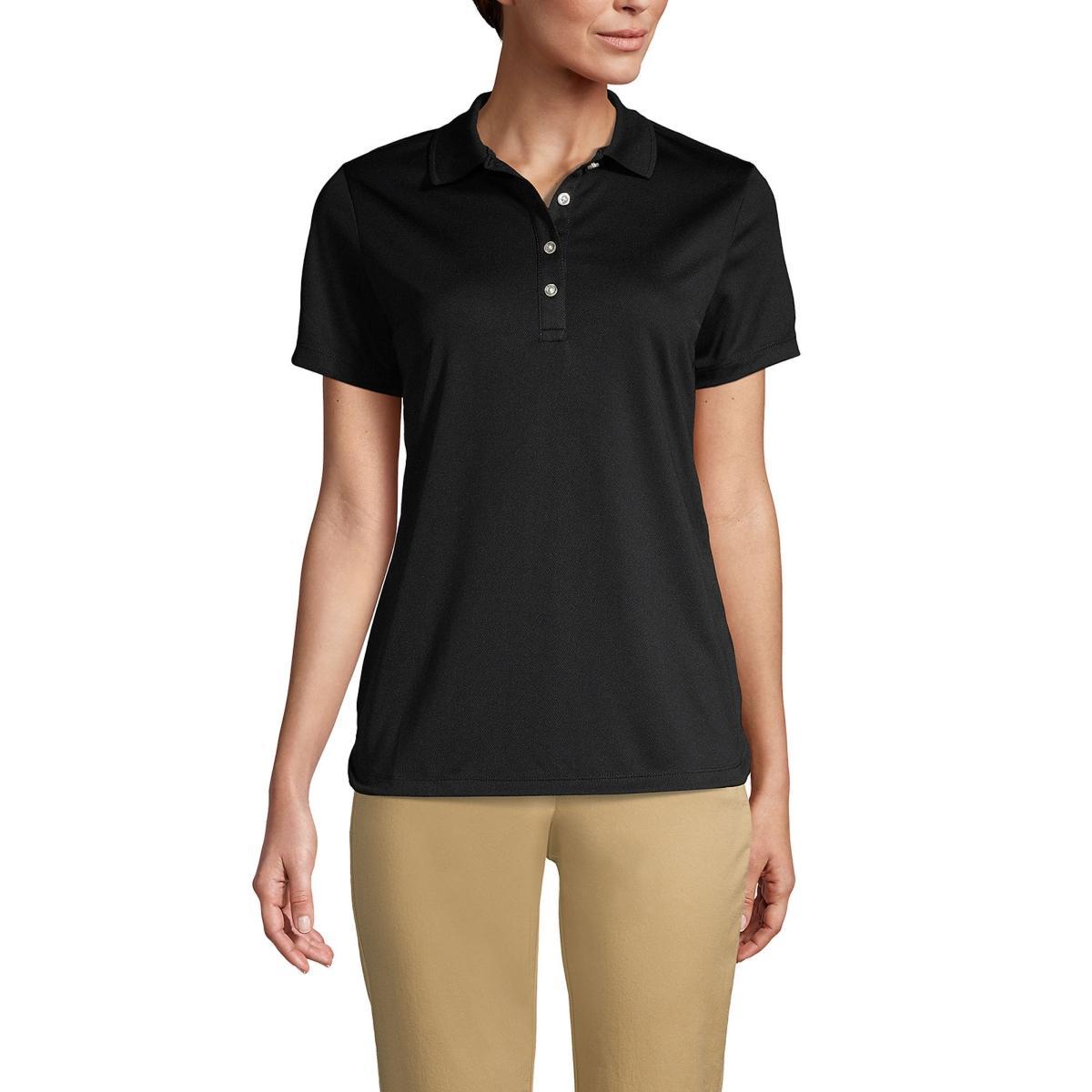 Lands End Womens Short Sleeve Solid Active Polo Product Image