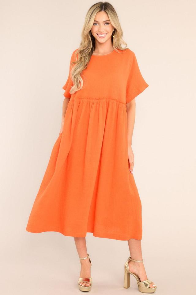 It Was Kismet Flame Midi Dress Product Image